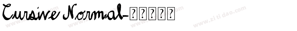 Cursive Normal字体转换